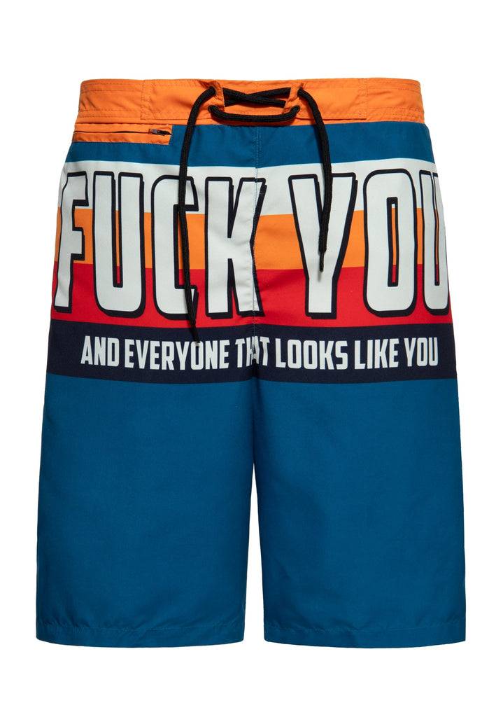Queen Kerosin Badeshorts «Fuck You»