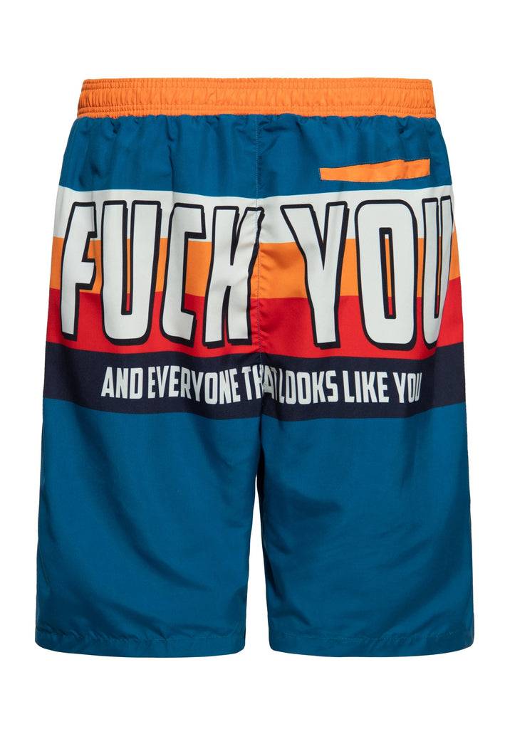 Queen Kerosin Badeshorts «Fuck You»