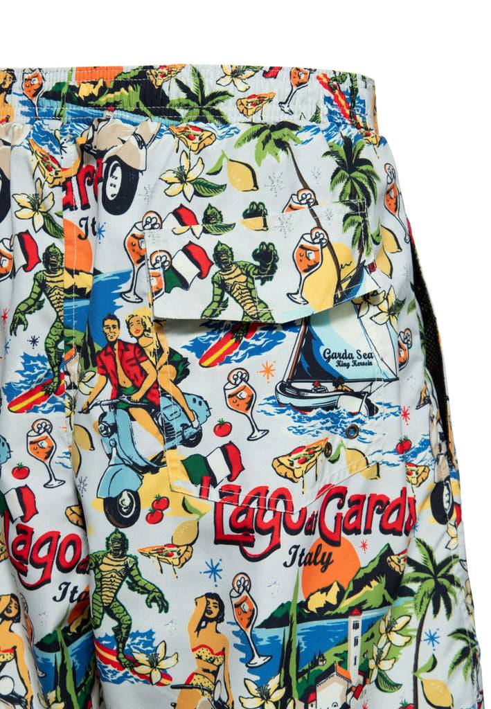 Queen Kerosin Badeshorts «Lago Di Garda»