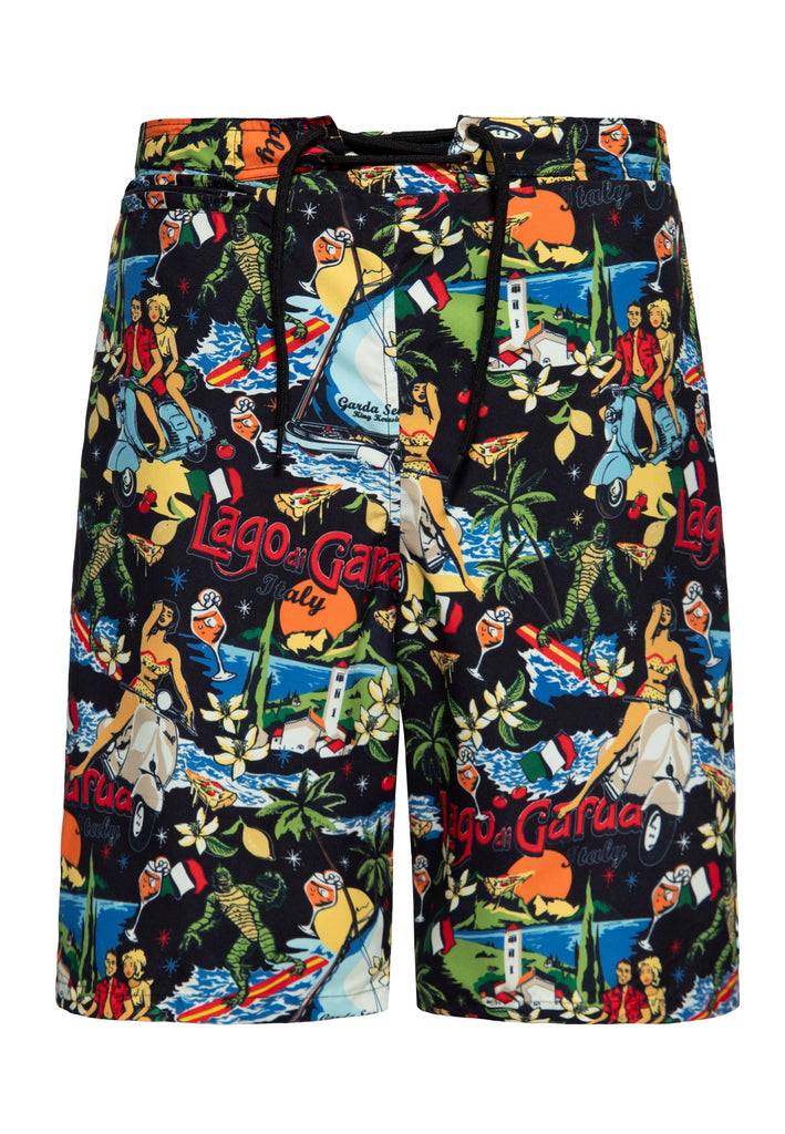 Queen Kerosin Badeshorts «Lago Di Garda»