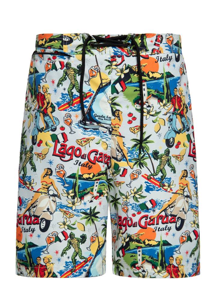 Queen Kerosin Badeshorts «Lago di Garda»