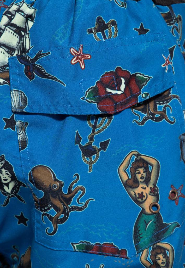 Queen Kerosin Badeshorts «Sailor»