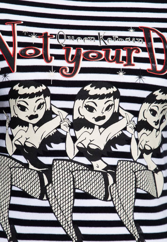 Queen Kerosin Basic Langarmshirt «Not Your Doll»