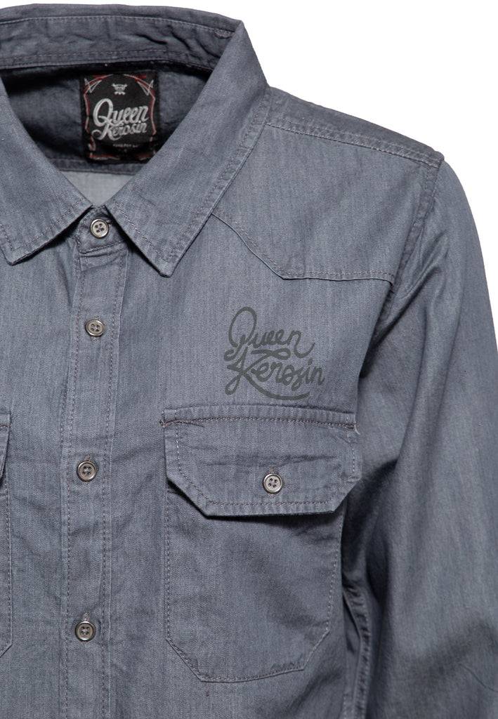Queen Kerosin Baumwollbluse