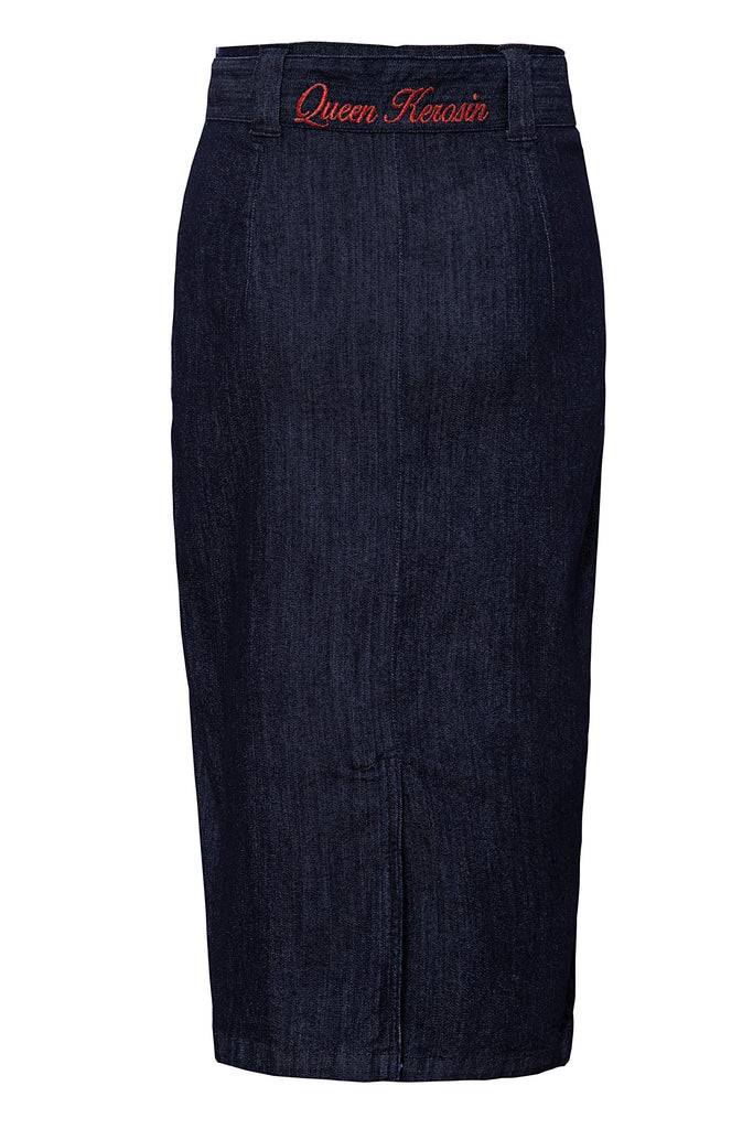 Queen Kerosin Bleistiftrock Mit Bindegürtel