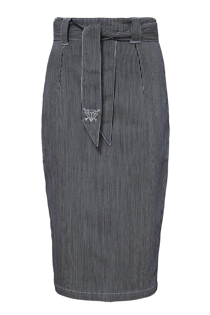 Queen Kerosin Bleistiftrock Mit Bindegürtel