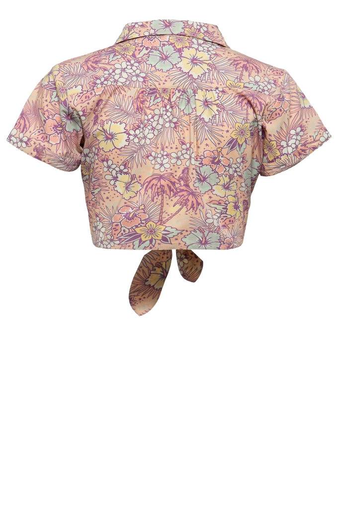 Queen Kerosin Bluse Mit Hawaiianischem Muster