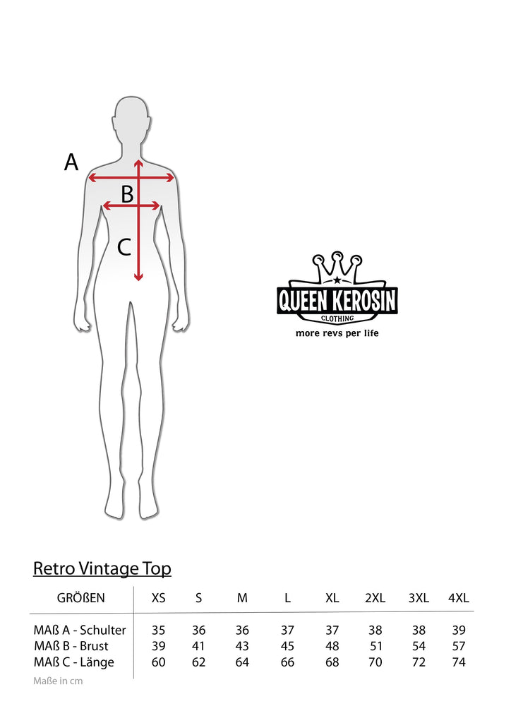 Queen Kerosin Blusentop