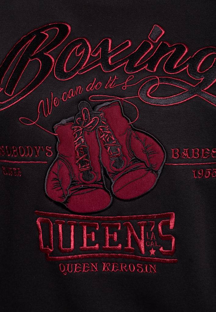 Queen Kerosin Boyfriend Pullover «Boxing»
