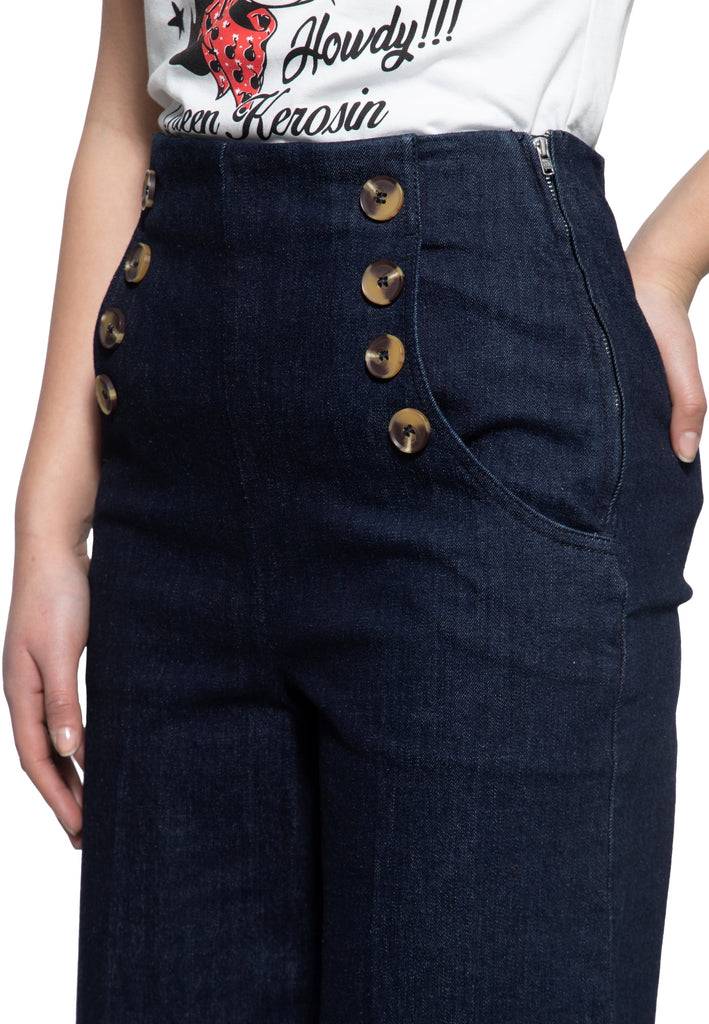 Queen Kerosin Capri Jeans