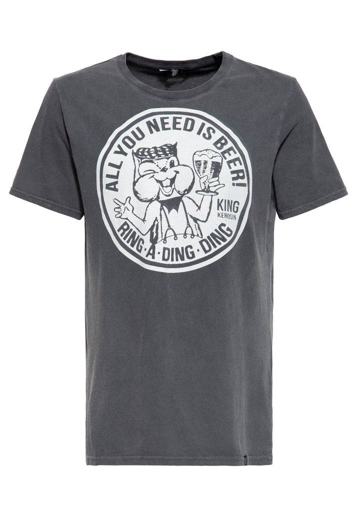 Queen Kerosin Classic T-Shirt Acid washed