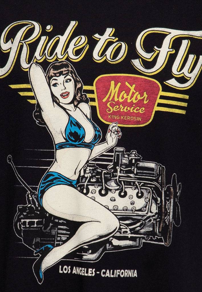 Queen Kerosin Classic T-Shirt «Ride To Fly»