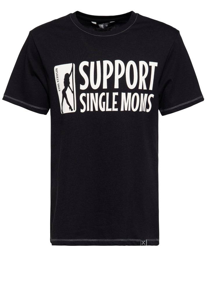 Queen Kerosin Classic T-Shirt «Support Single Moms»