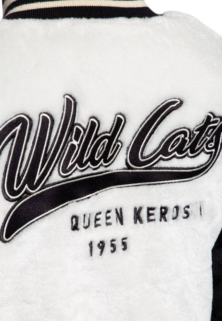 Queen Kerosin College Fake-Fur Jacke «Wild Cats»