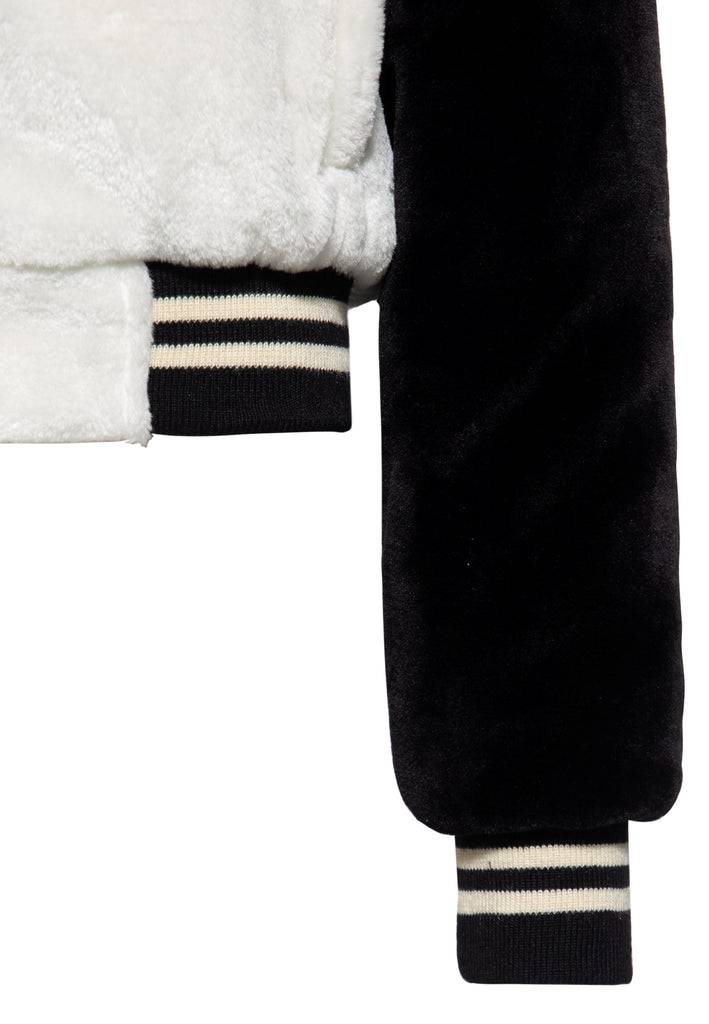 Queen Kerosin College Fake-Fur Jacke «Wild Cats»