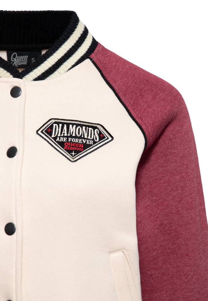 Queen Kerosin College Jacke «Diamonds»