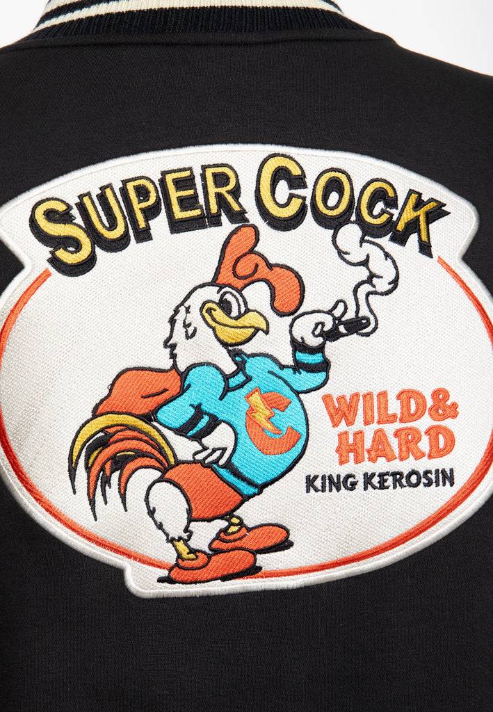 Queen Kerosin College Jacke «Super Cock»