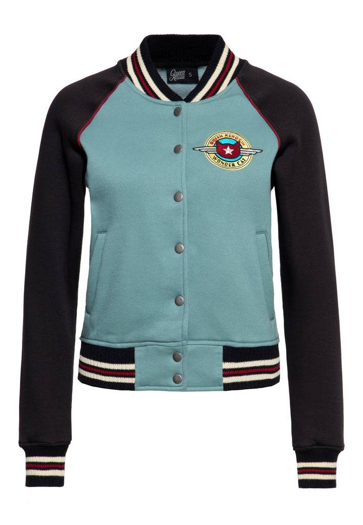 Queen Kerosin College Jacke «Wonder Cat»