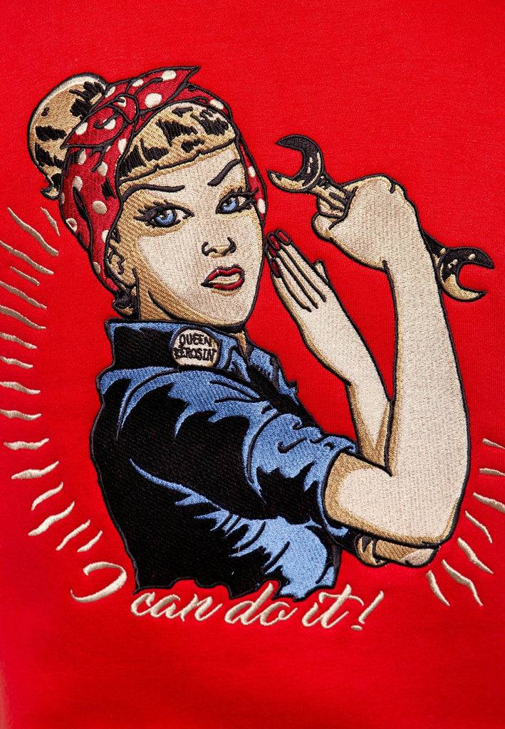 Queen Kerosin College Sweatjacke «I Can Do It!»