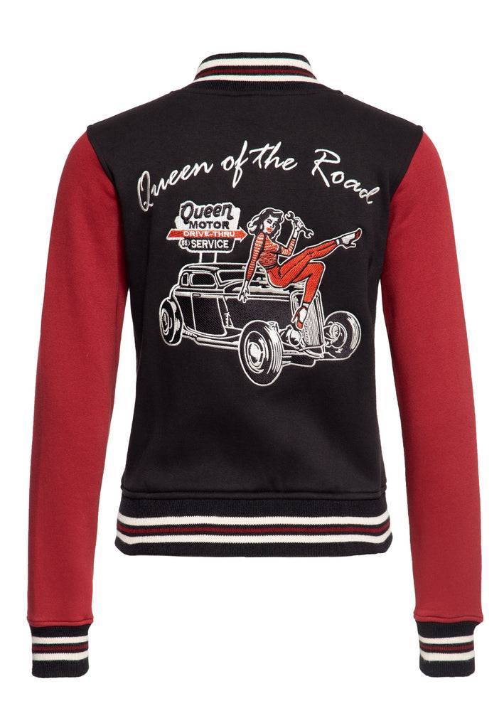 Queen Kerosin College Sweatjacke «Queen Of The Road»