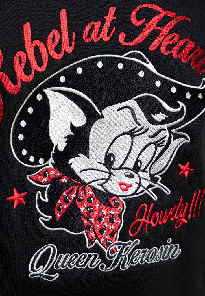 Queen Kerosin College Sweatjacke «Rebel At Heart»
