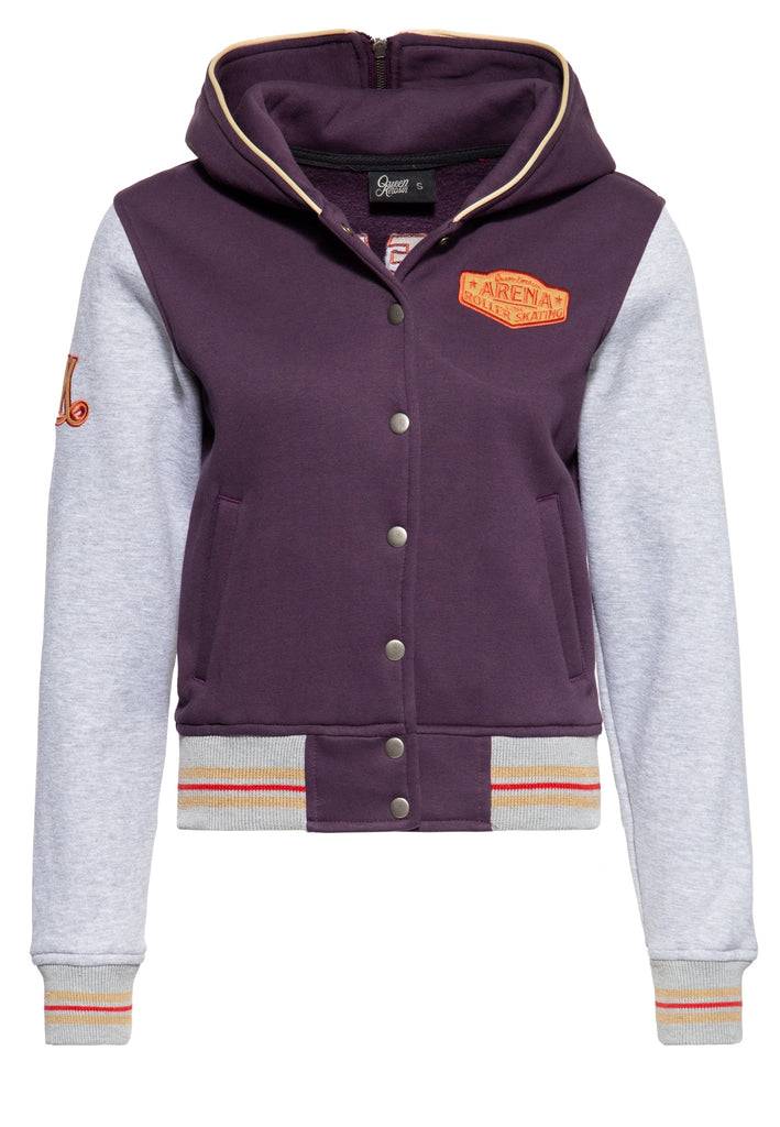 Queen Kerosin College Sweatjacke «Rollerway»