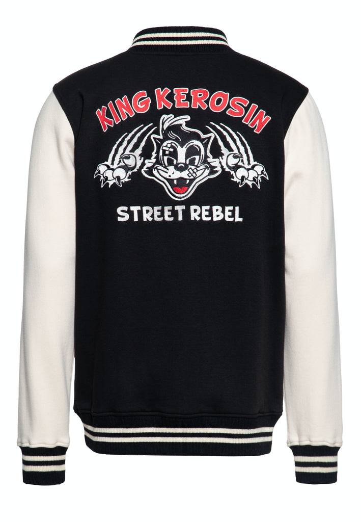 Queen Kerosin College Sweatjacke «Street Rebel»