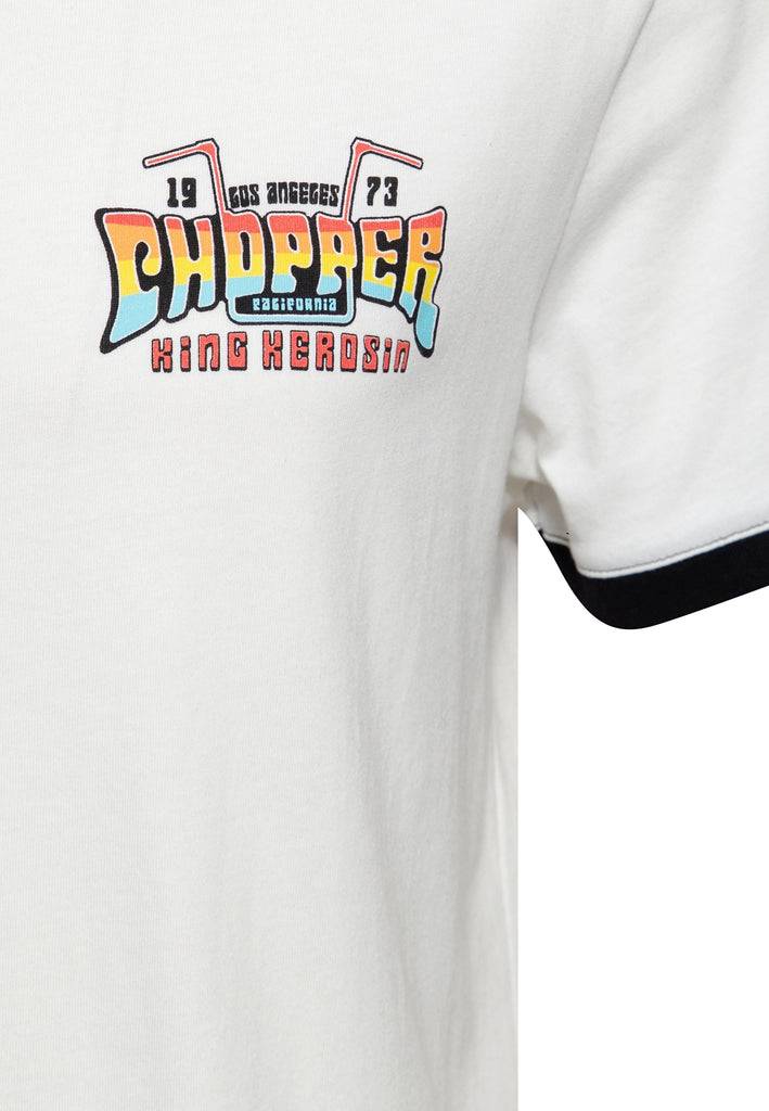 Queen Kerosin Contrast T-Shirt «Chopper»