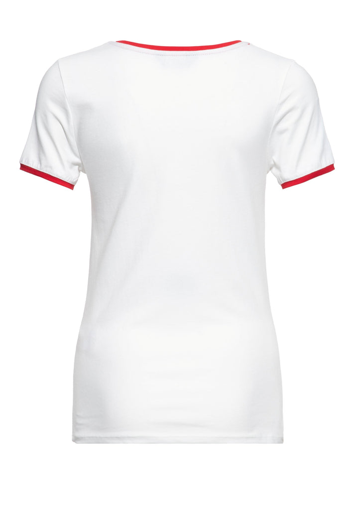 Queen Kerosin Contrast T-Shirt «Deep In Texas»