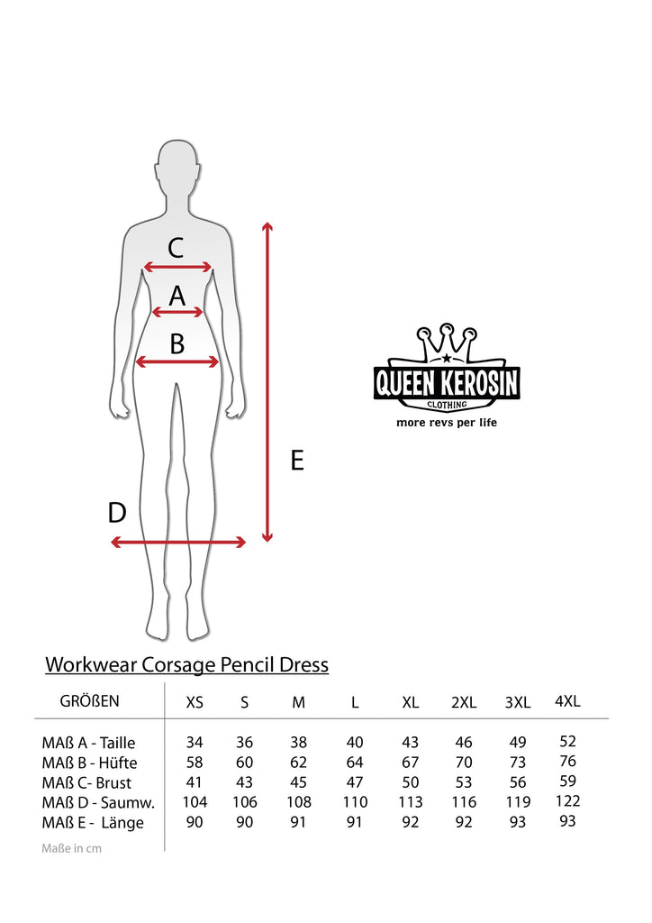 Queen Kerosin Corsage Swing Kleid