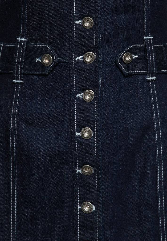 Queen Kerosin Denim Bleistiftkleid