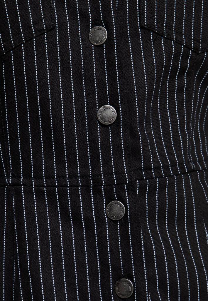 Queen Kerosin Denim Etuikleid