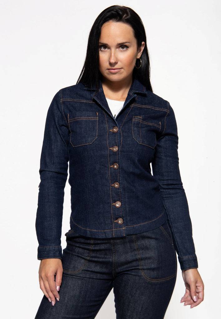 Queen Kerosin Denim Hemdbluse «Motor Queen Service»