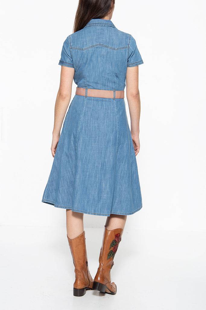 Queen Kerosin Denim Kleid Im Westernlook
