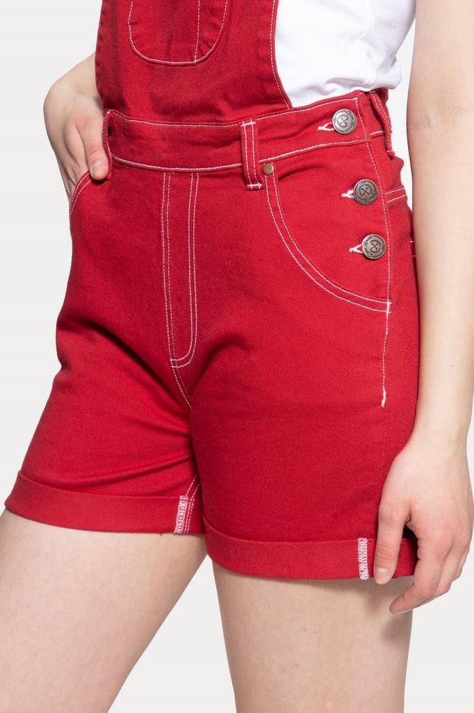 Queen Kerosin Denim Latz-Shorts