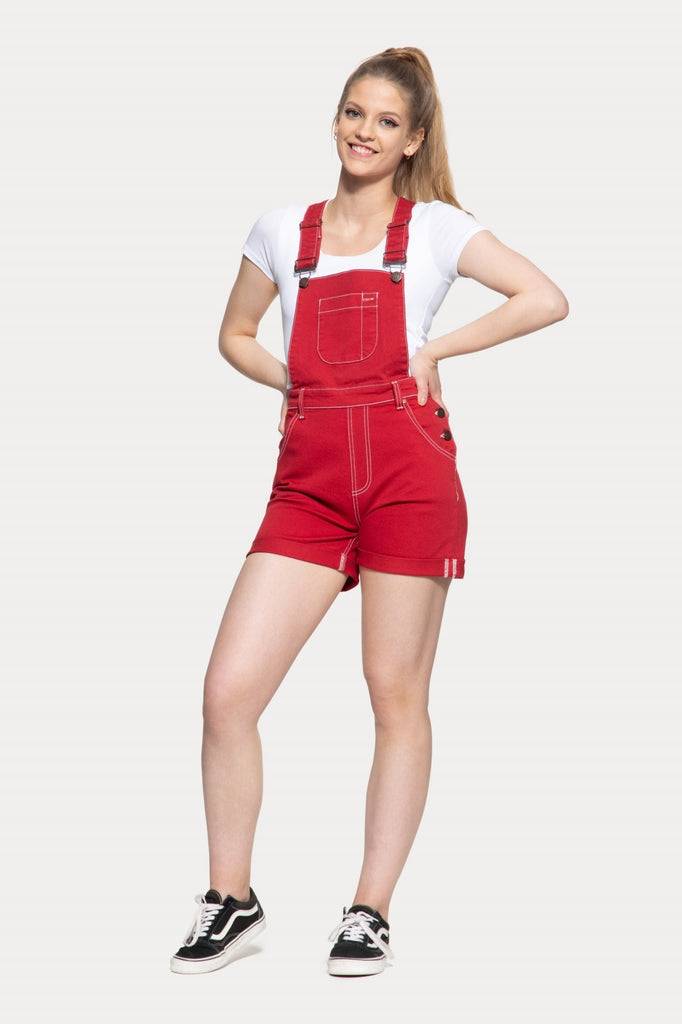 Queen Kerosin Denim Latz-Shorts