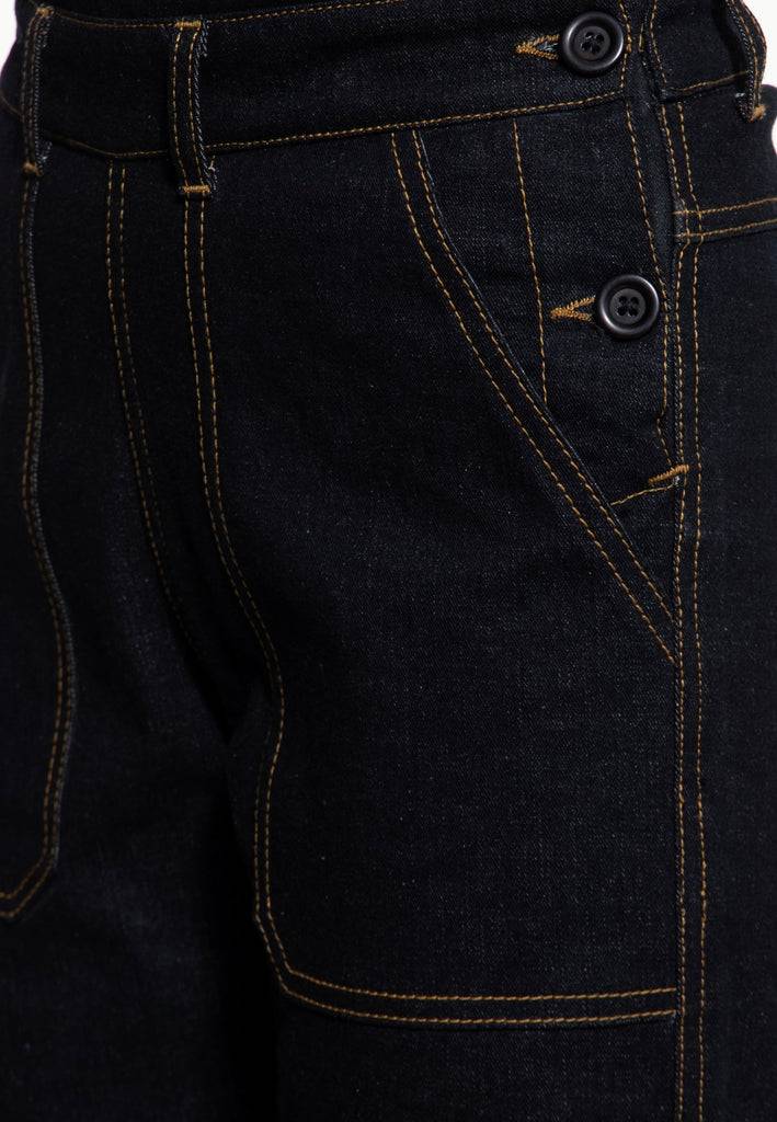 Queen Kerosin Denim Latzhose