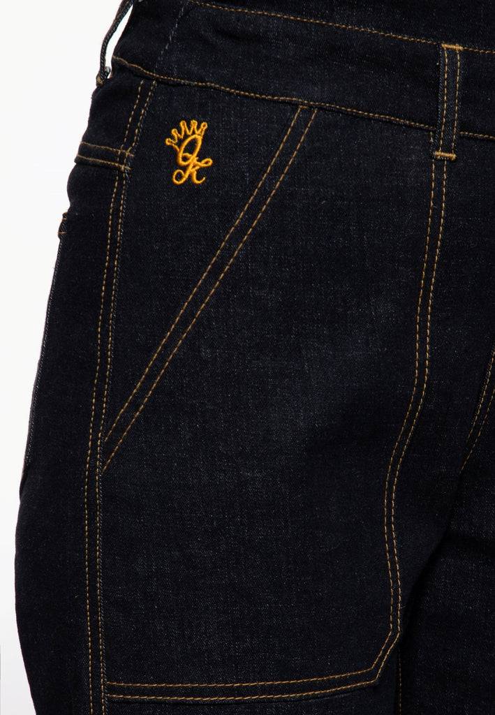 Queen Kerosin Denim Latzhose