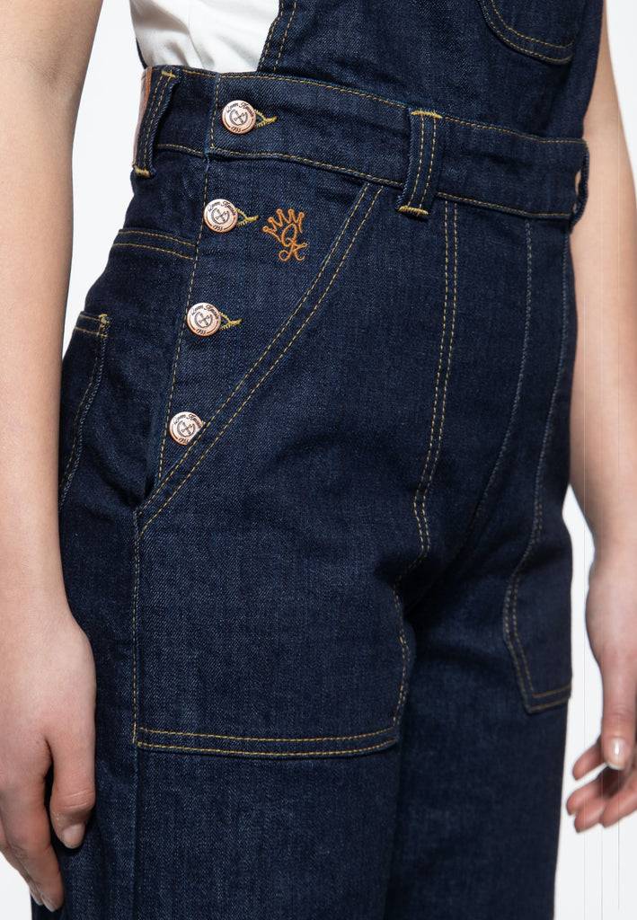 Queen Kerosin Denim Marlene Latzhose