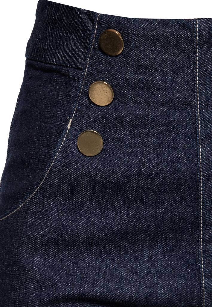 Queen Kerosin Denim Marlene Shorts