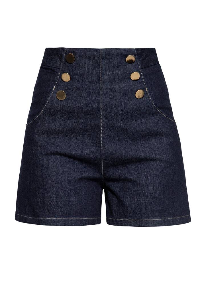 Queen Kerosin Denim Marlene Shorts