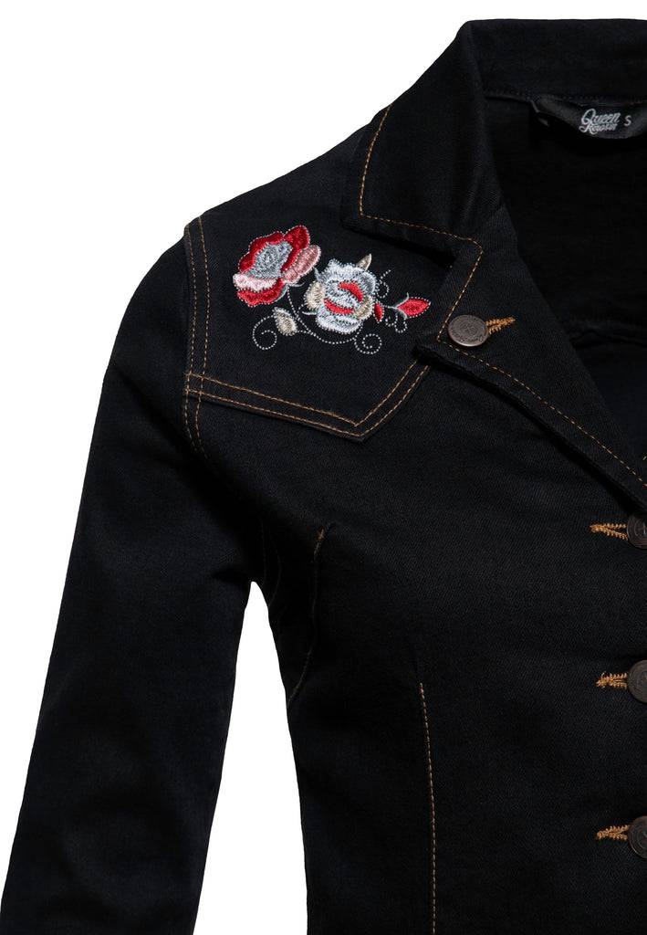 Queen Kerosin Denim Swing Kleid