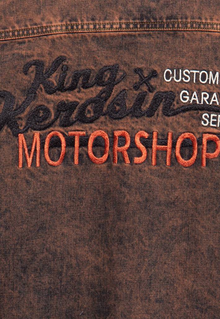 Queen Kerosin Denim Worker Hemd Tint Washed