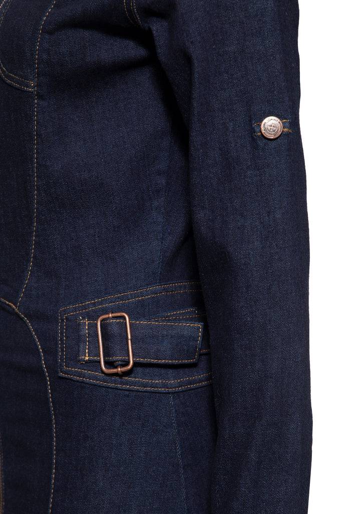 Queen Kerosin Denim Workwear Pencil Kleid