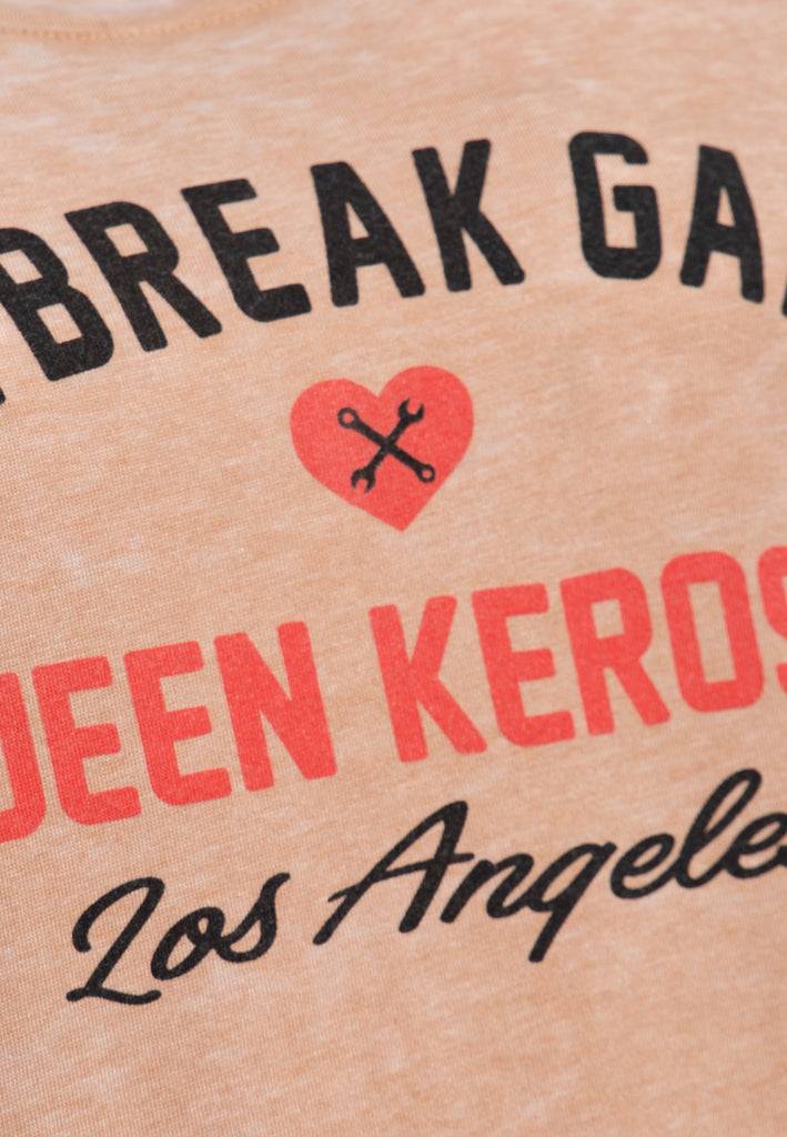 Queen Kerosin Enzym Wash T-Shirt «Heartbreak Garage»