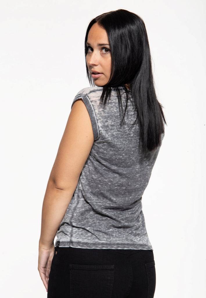 Queen Kerosin Enzyme Wash T-Shirt «Hell Baby»