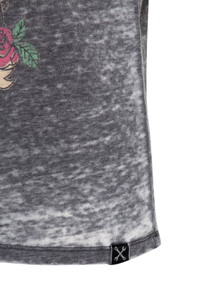 Queen Kerosin Enzyme Wash T-Shirt «Hell Baby»