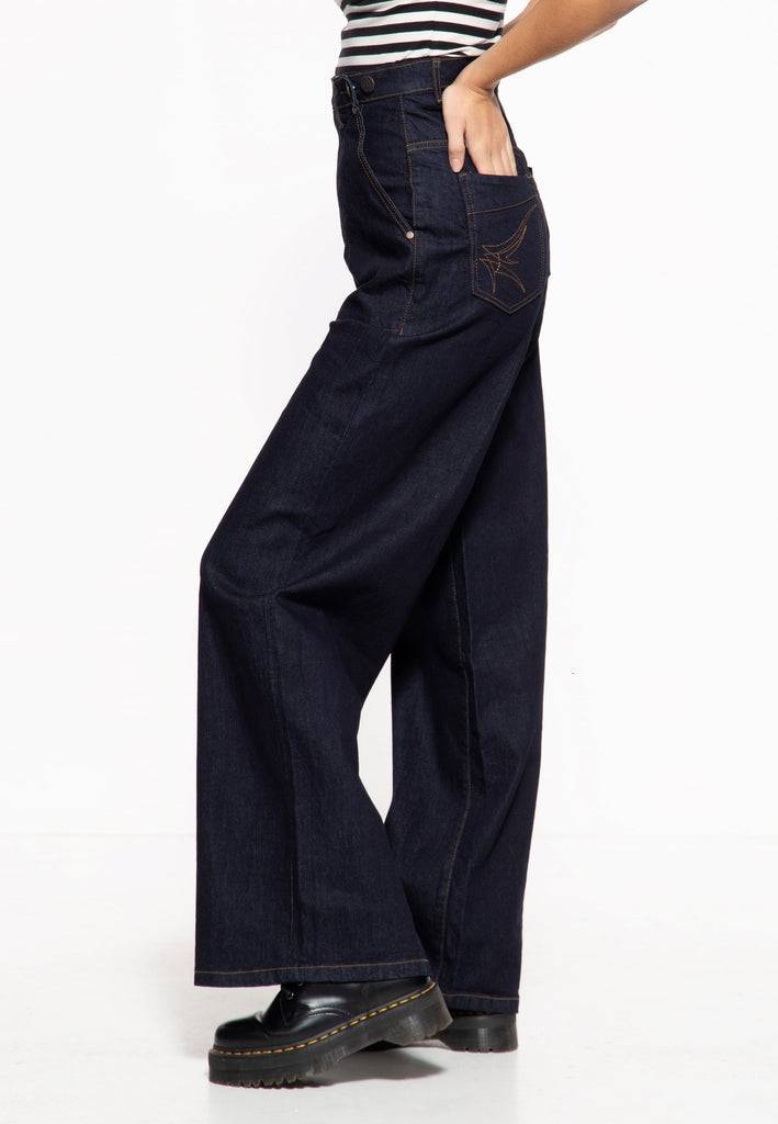 Queen Kerosin Flared Jeans