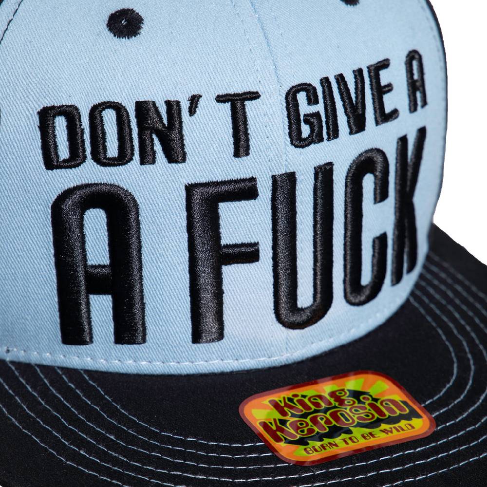 Queen Kerosin Flat Brim Cap «Don't Give A Fuck»