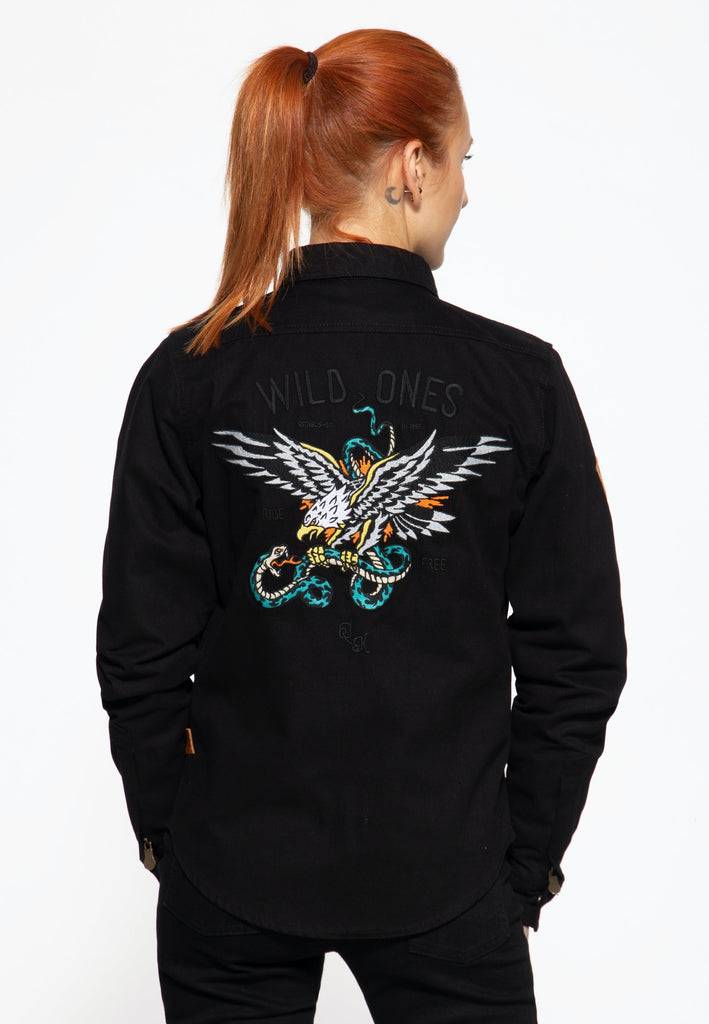 Queen Kerosin Funktionshemd «Wild Ones Ride Free»